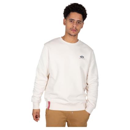 Alpha Industries Suéter Basic Small Logo Pullover 3XL Jet Stream White