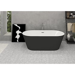 Banheira de ilha CUP 150X75CM PRETO