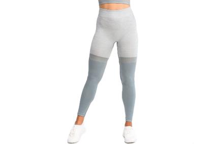 Gymhero Leggings Leggins Stripes Graphite XS grey