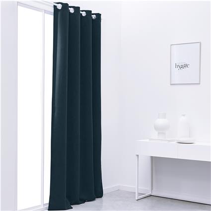 Today  Cortinados Rideau Occultant 140/240 Polyester TODAY Essential Paon  Azul  140x240 cm.Casa >Cortinados