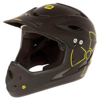 Mighty Capacete Downhill Fall Out L Matt Black / Yellow