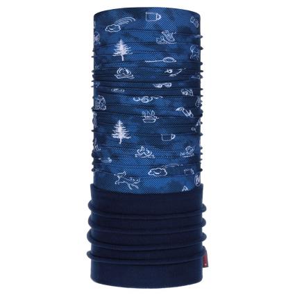 Buff ® Crianças Com Aquecedor De Pescoço Polar One Size Funny Camp Navy / Night Blue