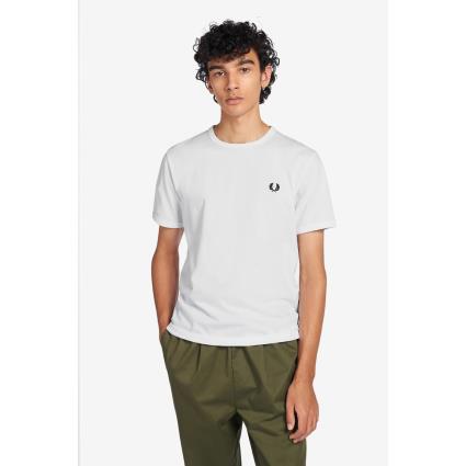 Fred Perry Camiseta Ringer S White