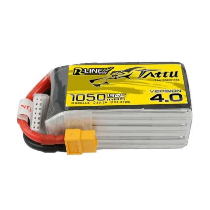 Bateria Tattu R-Line 4.0 1050mah 22,2v 130c 6s1p X