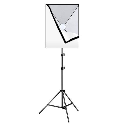Caixa Flexível Puluz Studio 50x70cm, Tripé, Lâmpad
