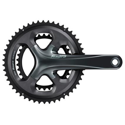 Shimano Pedaleira Tiagra 4700 10s 170 mm Black / Silver
