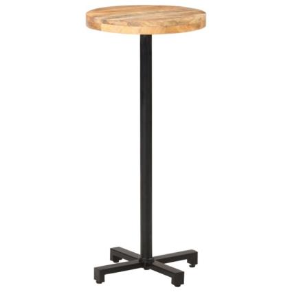 Mesa de Bar Redonda Ø50x110 cm Madeira de Mangueira áspera