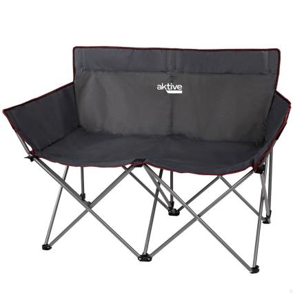 Aktive Sofá Dobrável Camping 121 X 63 X 88 Cm One Size Black