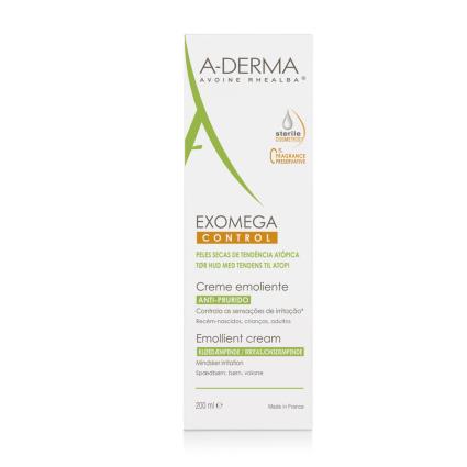 Creme Emoliente Antiprurido Exomega Control   200 ml A-Derma