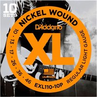 DAddario EXL110 Electric Strings 10 Pack