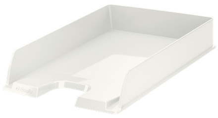 Esselte Europost Vivida Bandeja Portadocumentos -  Formato Vertical - A4 - Espacio para Etiqueta Identificativa - Color Blanco