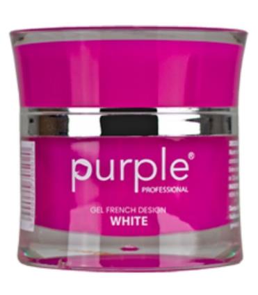 Purple Professional Builder Gel French Design White 15Gr