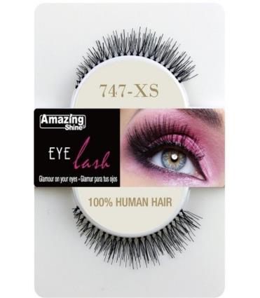 Amazing Shine Eyelash Nº747 - Xs 100- Human Hair