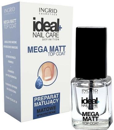 Ingrid Ideal+ Nail Care Mega Matt Top Coat 7Ml