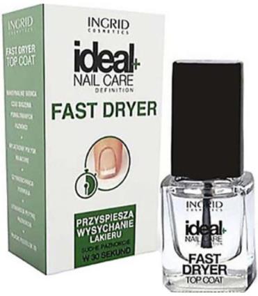 Ingrid Ideal+ Nail Care Fast Dryes Top Coat 7Ml