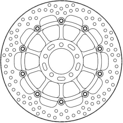 Moto-master Disco De Freio Halo Kawasaki 117049 One Size