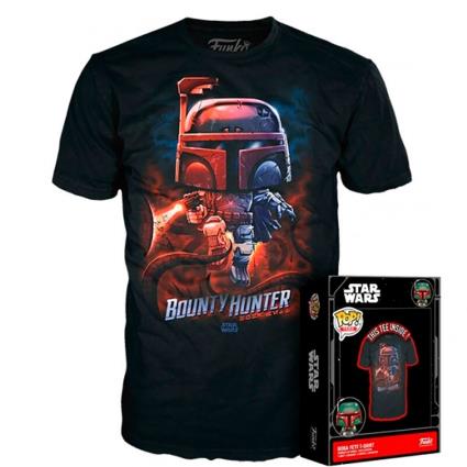 Funko Camiseta De Manga Curta Star Wars Boba Fett Bounty Hunter XL Black