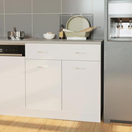 vidaXL Bancada de cozinha aglomerado 80x60x2,8 cm cor creme