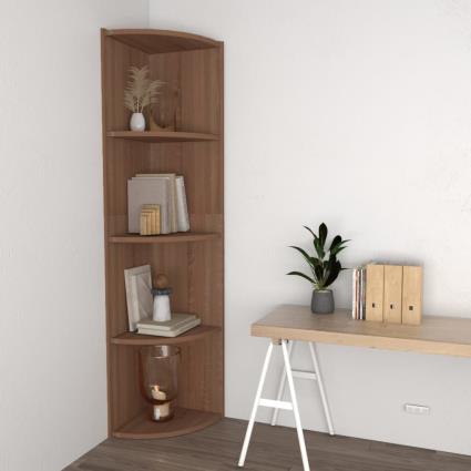 vidaXL Estante pé p/ canto 40x41,5x180cm aglomerado carvalho sonoma