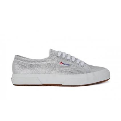 Superga Lame W Silver Shoes EU 40 White / Silver