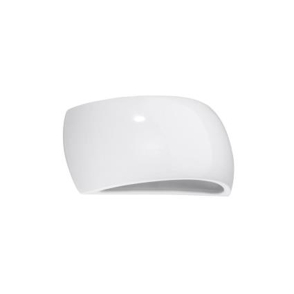 Aplique de parede envernizado pontius branco brilho