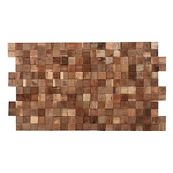 Revestimento de parede de madeira 3D ULTRAWOOD TEAK SQUARE