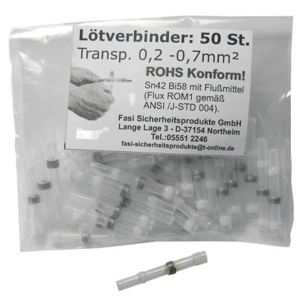 Fasi Solder Connection For Light Cable 50 Units One Size Clear