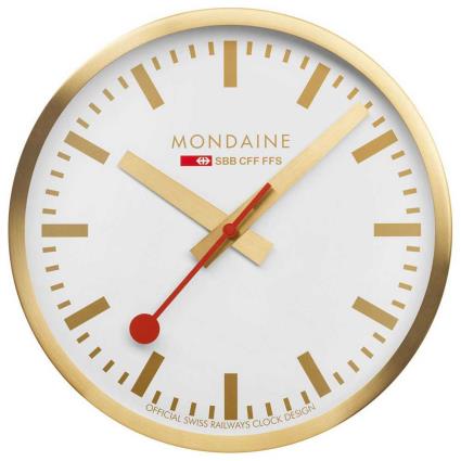 Mondaine Relógio Gold 40 Cm One Size White / Aluminium Brushed Gold