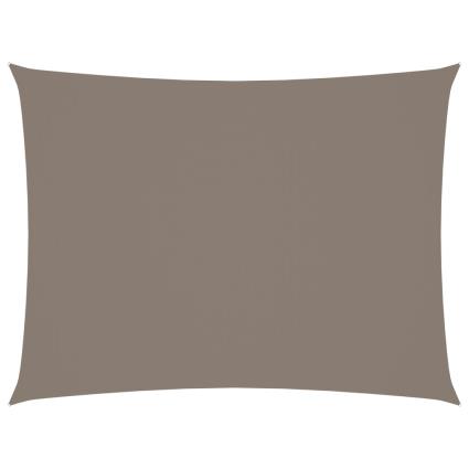 vidaXL Para-sol vela tecido oxford retangular 5x6 m cinza-acastanhado