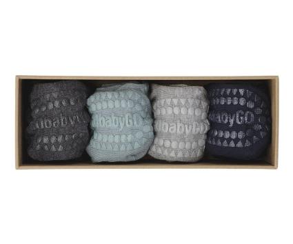 Box 4 meias Sola Antiderrapante Dusty Blue