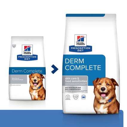 Hill’s Prescription Diet Derm Complete ração para cães - Pack económico: 2 x 12 kg