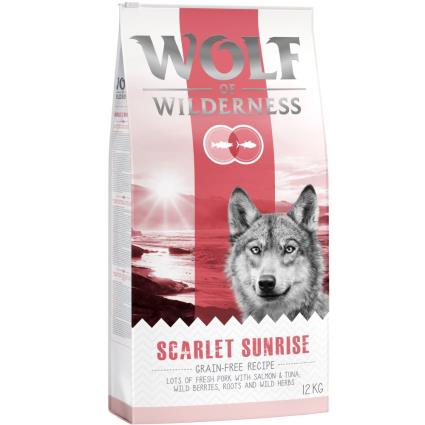 Wolf of Wilderness Scarlet Sunrise com salmão e atum - 12 kg