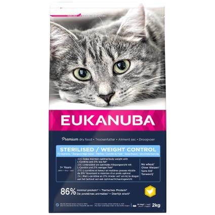 Eukanuba Sterilised/Weight Control Adult - Pack económico: 3 x 2 kg