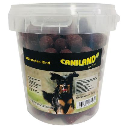 Caniland salsichas de vaca com aroma fumado snacks para cães - 500 g