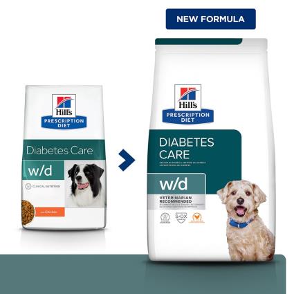 Hill's Prescription Diet w/d Diabetes Care ração com frango - Pack económico: 2 x 10 kg