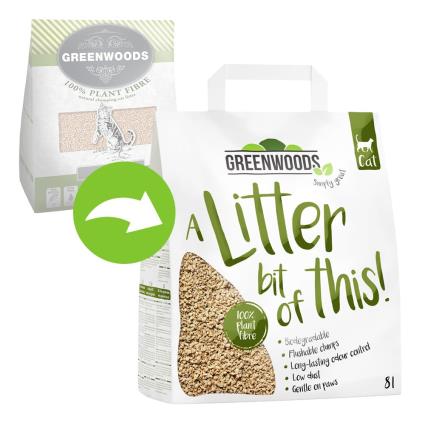 Greenwoods areia vegetal aglomerante - 30 l (aprox. 12,9 kg)