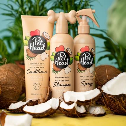 Pet Head Sensitive Soul champô, condicionador e spray para cães - Spray 300 ml