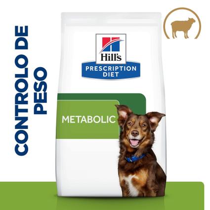 Hill's Prescription Diet Metabolic com borrego ração para cães  - 12 kg