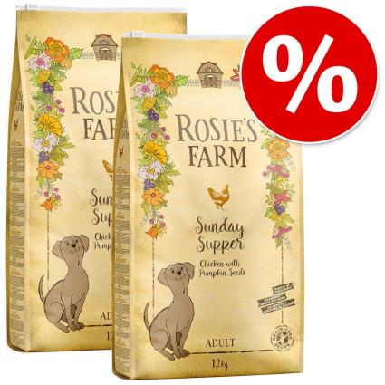 Rosie's Farm 2 x 12 kg - Pack económico - Vaca