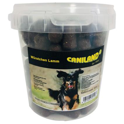 Caniland salchichas de cordeiro com aroma fumado snacks para cães - 3 x 500 g