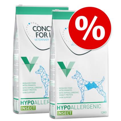 Concept for Life Veterinary Diet 2 x 12 kg - Pack económico - Hypoallergenic Insect