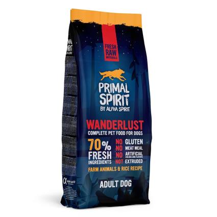 Primal Spirit 70 % Wanderlust ração para cães - Pack económico: 2 x 12 kg