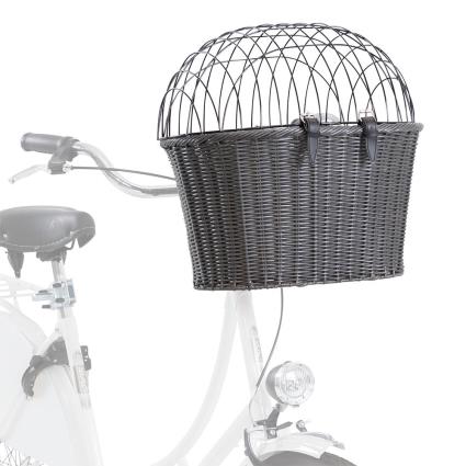 Trixie Front Cesto de Polyrattan para bicicletas  - C 41 cm x L 34 cm x A 44 cm