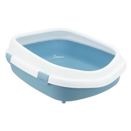 Caixa de areia Trixie Primo XXL com rebordo - Cinza/branco