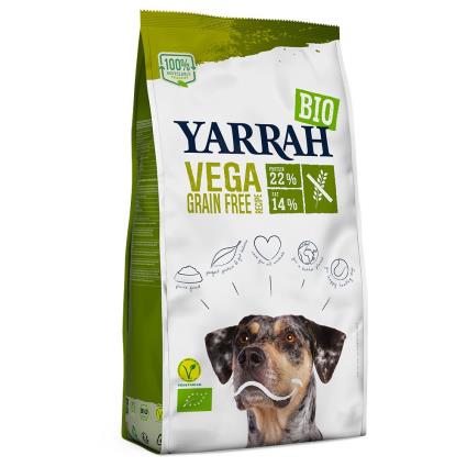 Yarrah Bio ração biológica vegan sem cereais para cães - Pack económico: 2 x 10 kg