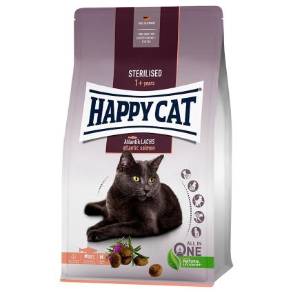 Happy Cat Adult Sterilised com salmão do Atlântico - Pack económico: 2 x 10 kg