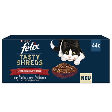 Felix Tasty Shreds 44 x 80 g - Pack económico - Seleção de carne