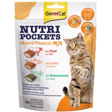GimCat Nutri Pockets snacks para gatos - Country Mix (3 x 150 g) - Pack económico