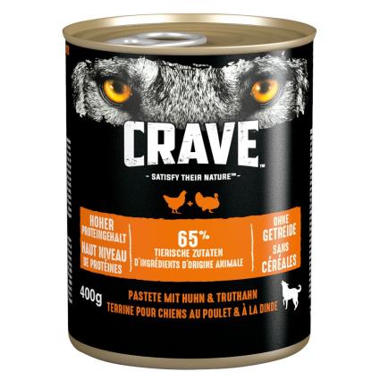 Crave Adult Patê 6 x 400 g - Pack misto - 3 variedades