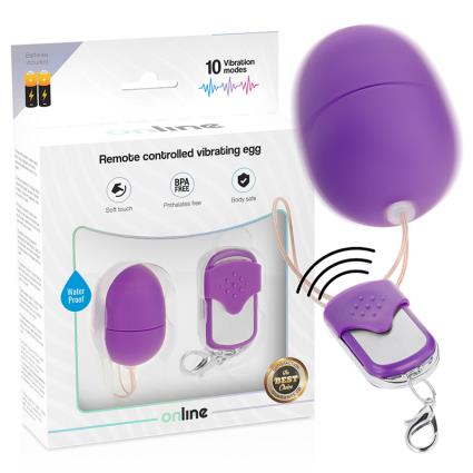 OVO VIBRANTE DE CONTROLE REMOTO ONLINE - ROXO